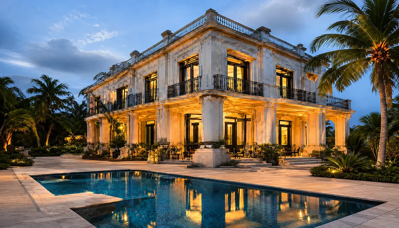 Large private mansion and pool in Havana