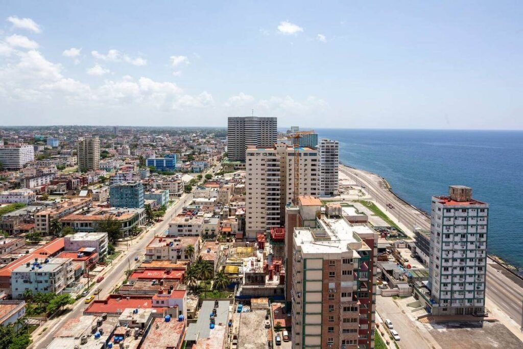 Havana skyline and Malecón view from Penthouse Atlantic City