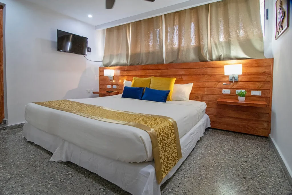 Bright king bedroom inside Villa Don