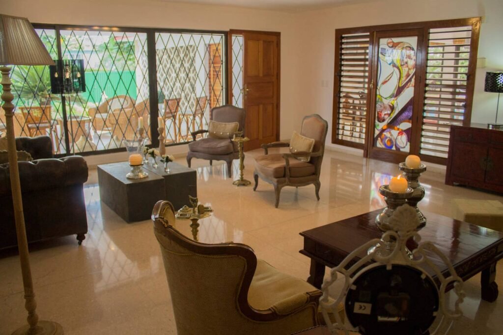 Shared living area at Villa Maison